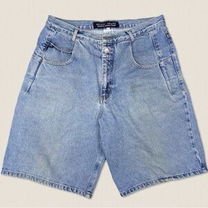Vintage 90s Guess Denim Dad Jorts Jean Shorts Size 32”
